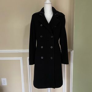 J Crew Black Wool Winter Coat